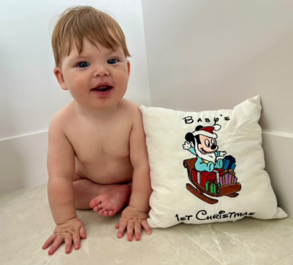 Baby’s 1st Christmas Pillows Disney