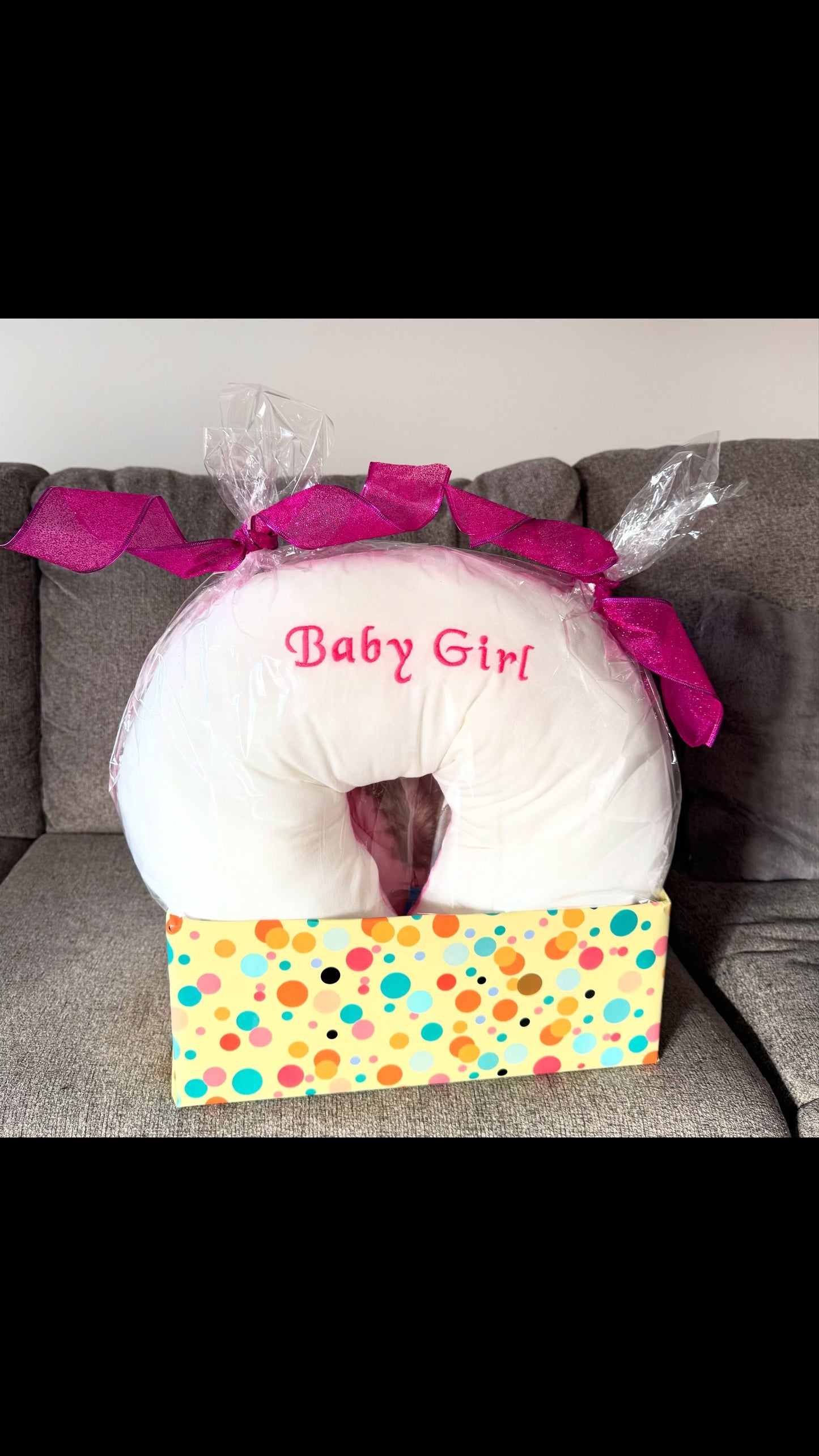 Custom Name Nursing Pillow-One Solid Colour