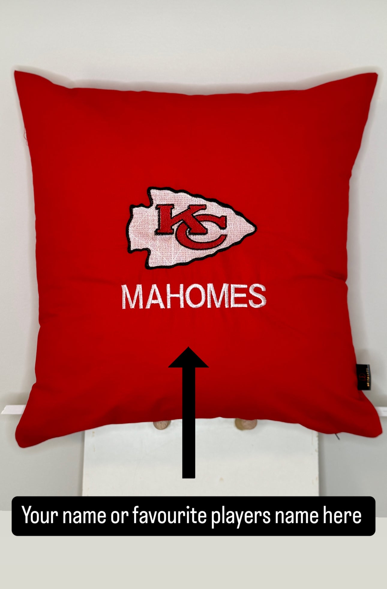 Football Team Logo Custom Pillow