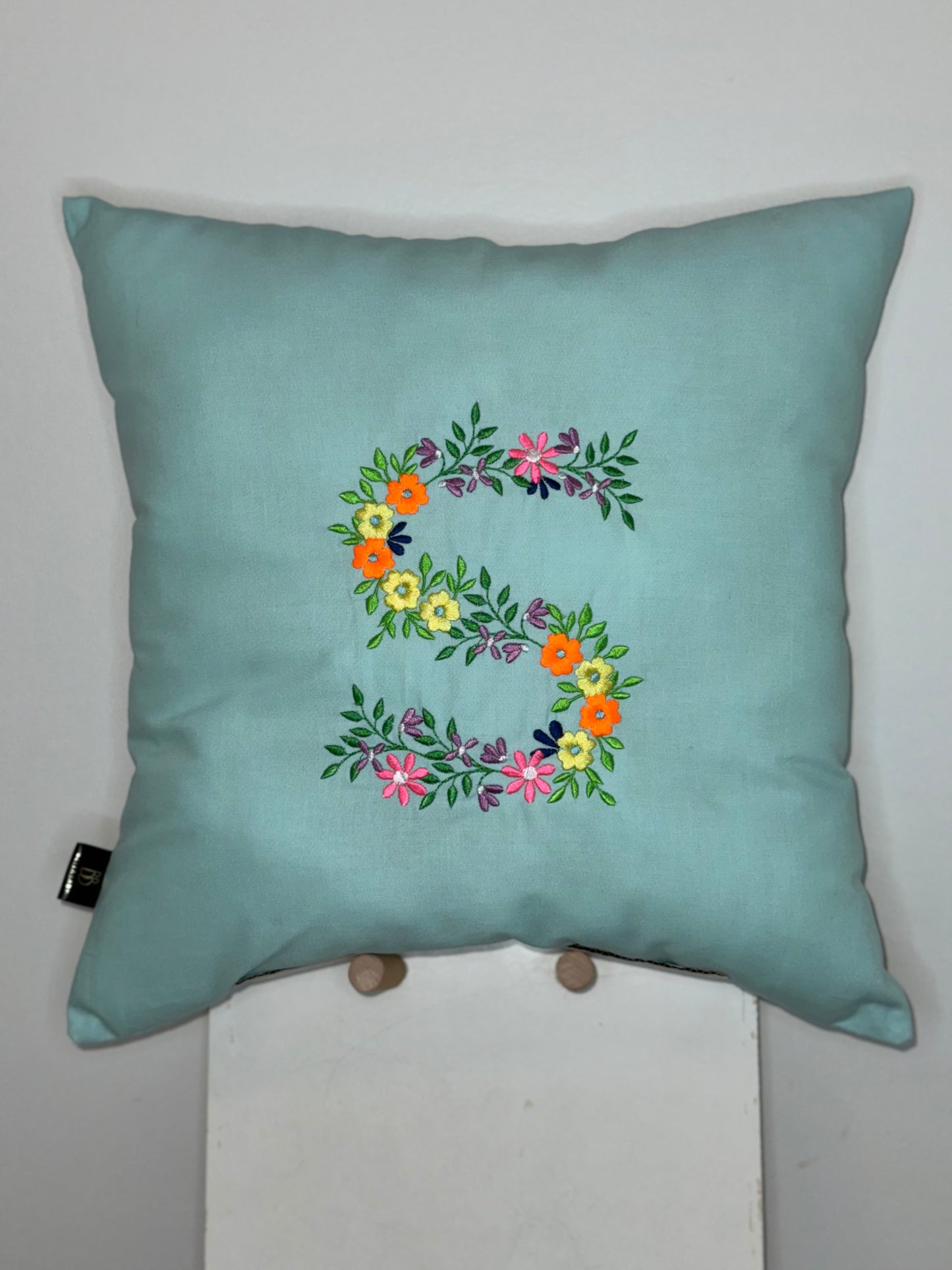 Flower Initial & Name Pillows