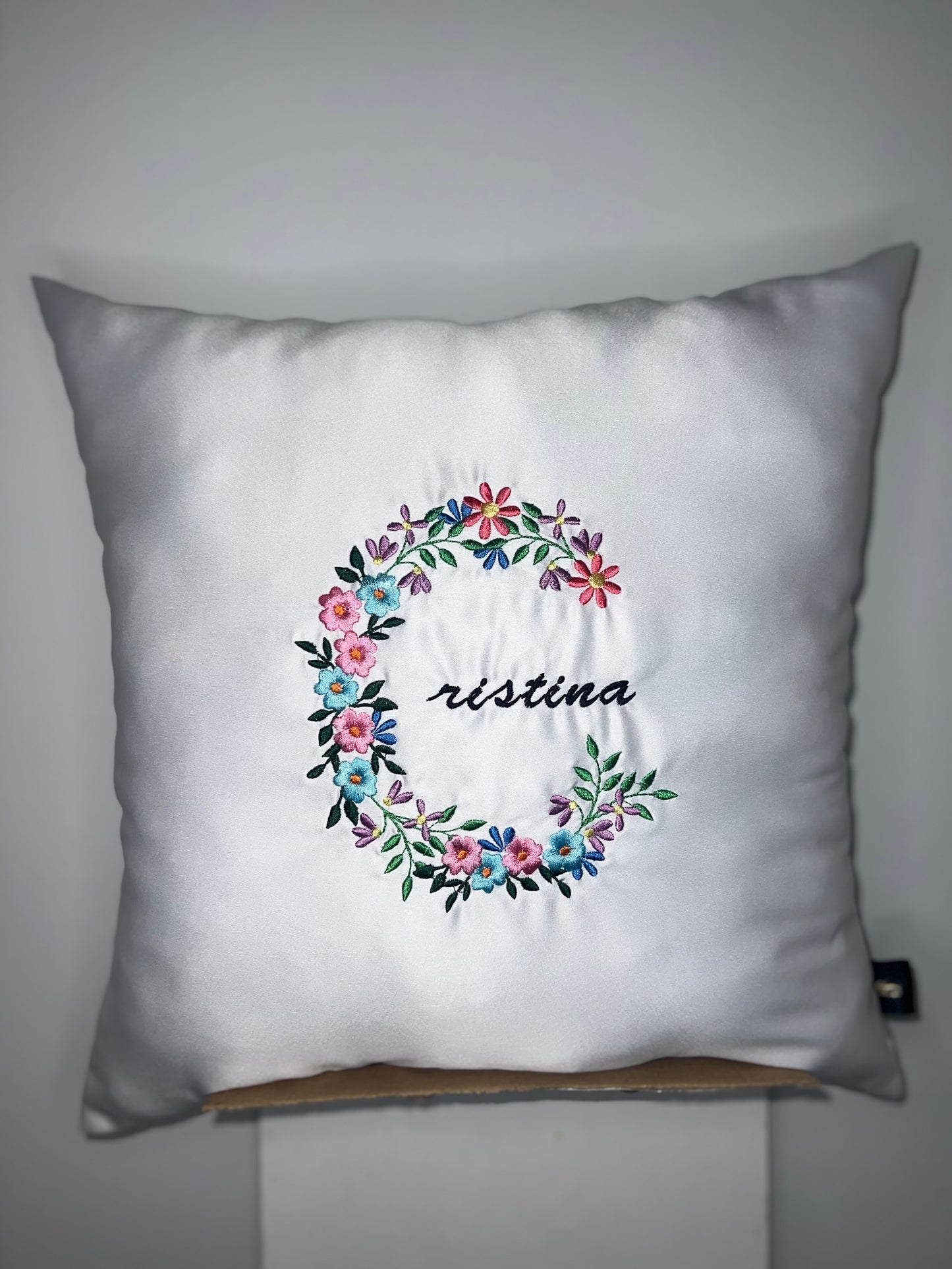 Flower Initial & Name Pillows
