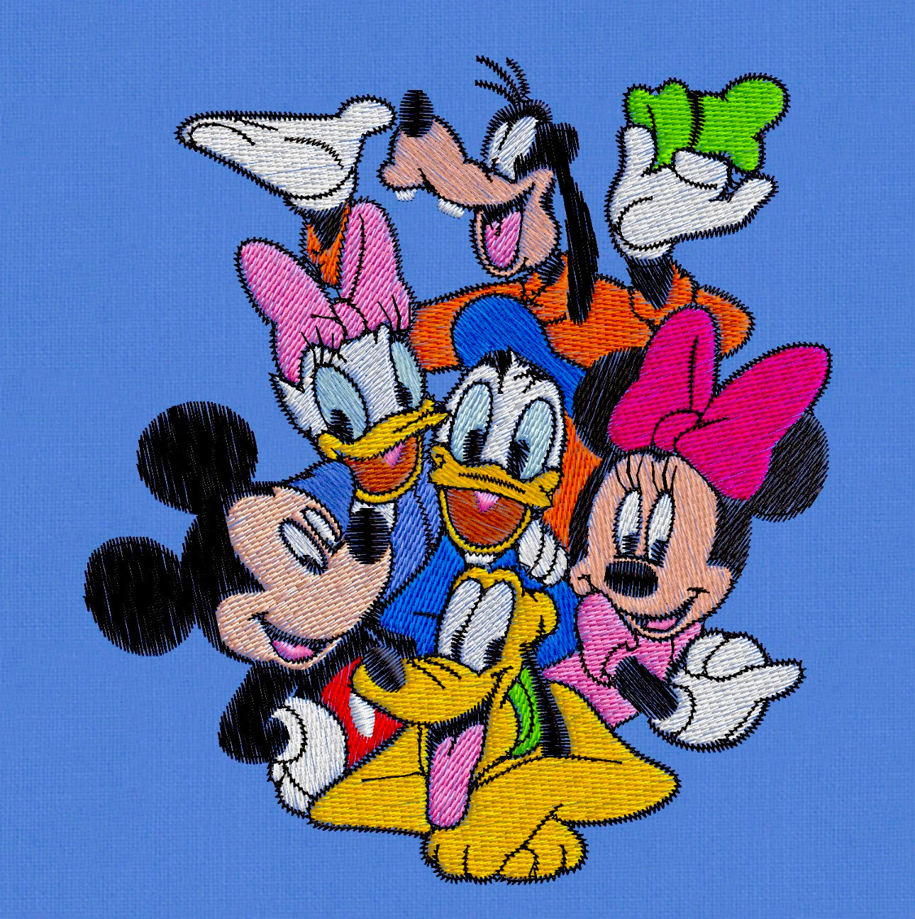 Happy Birthday Mickey & Friends Custom Pillow