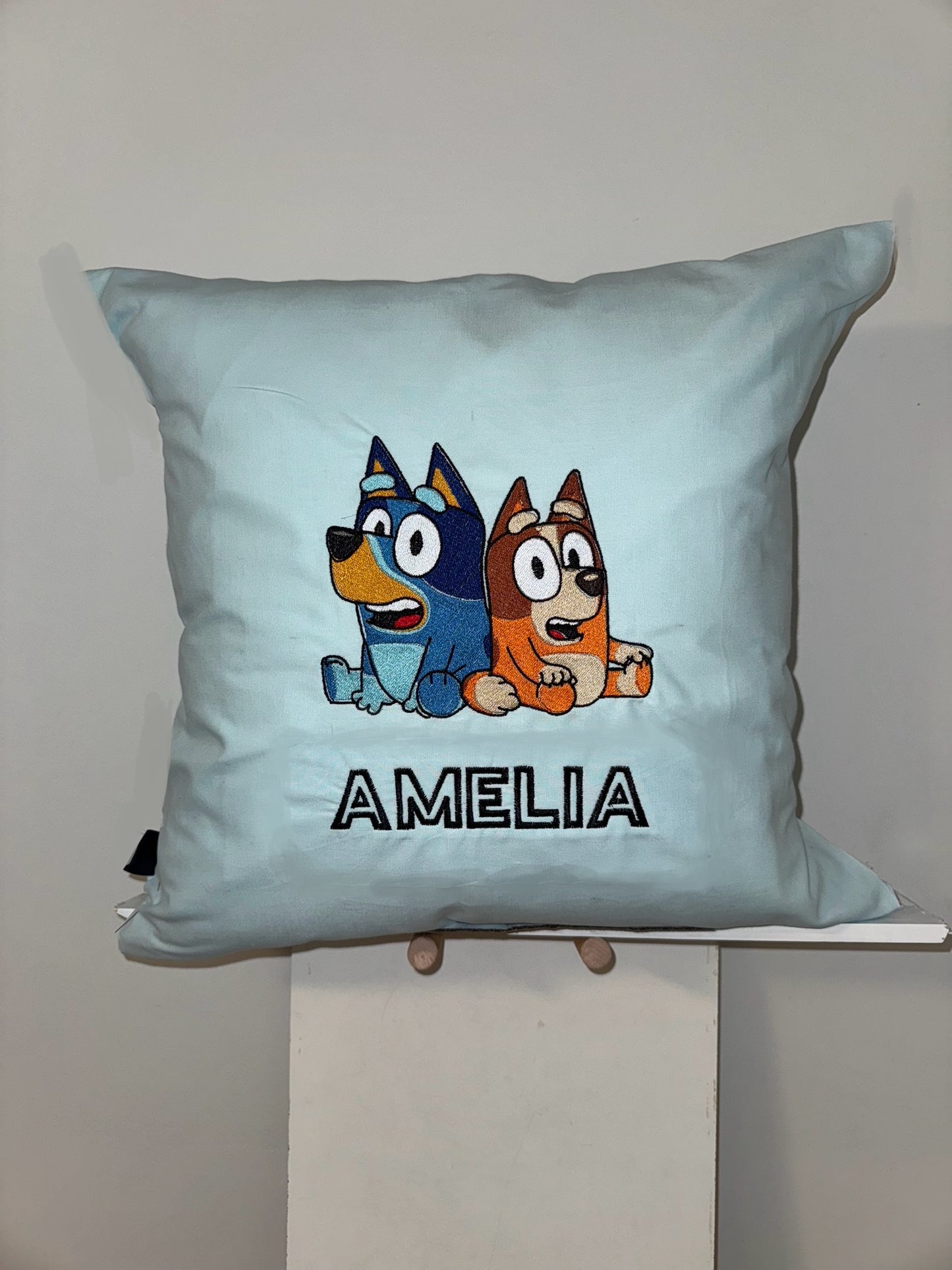 🐾Bluey & Bingo Custom Name Pillow