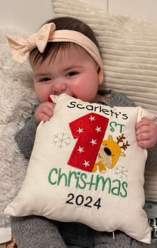 Baby’s 1st Christmas Keepsake Pillow