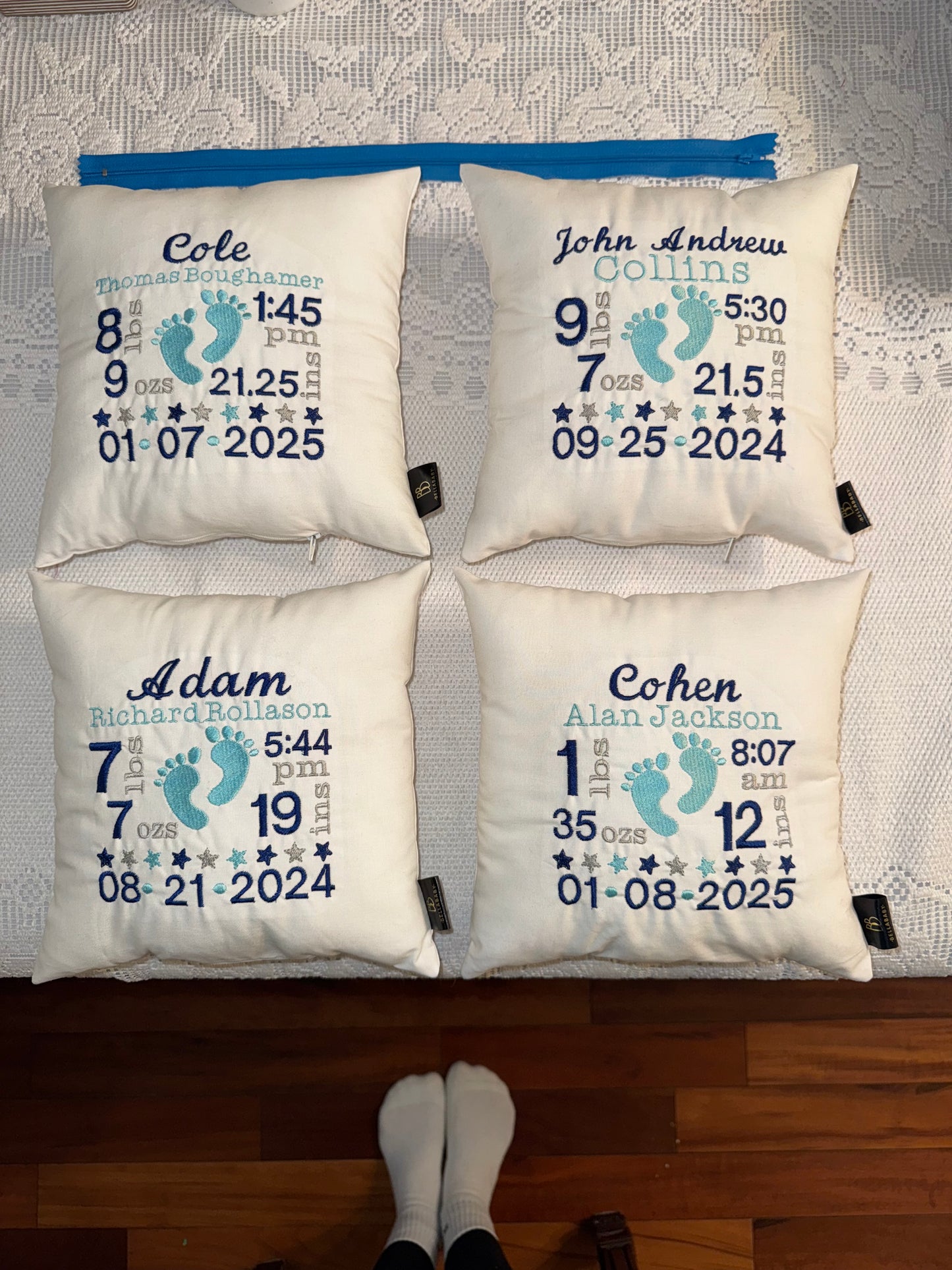 Baby Birth Stat Keepsake Pillow