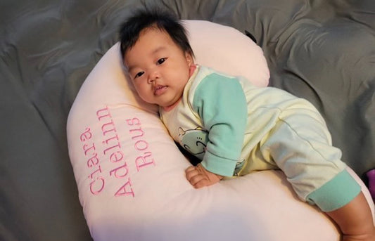 2-tone Custom Nursing Pillow with Name