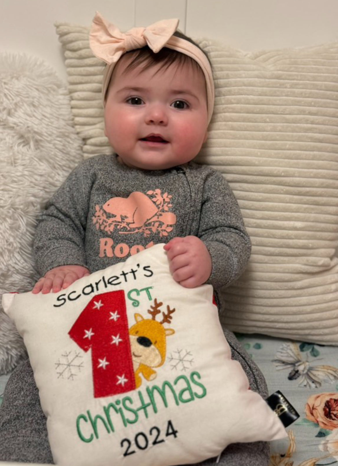 Baby’s 1st Christmas Keepsake Pillow