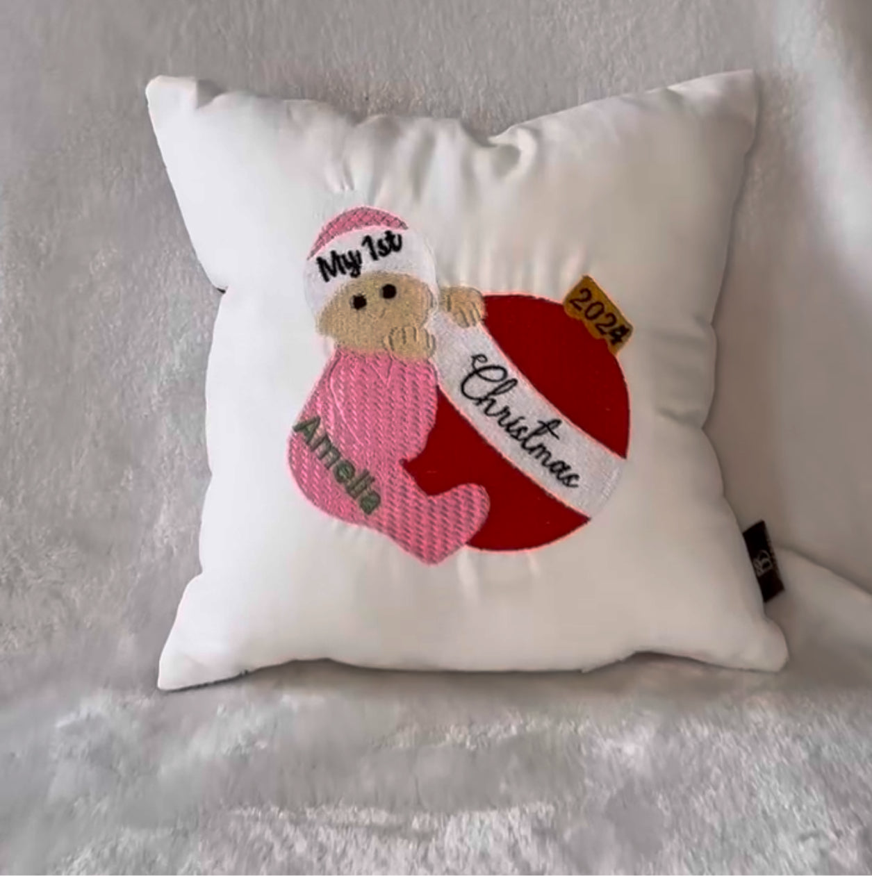 Baby’s 1st Christmas Keepsake Pillow