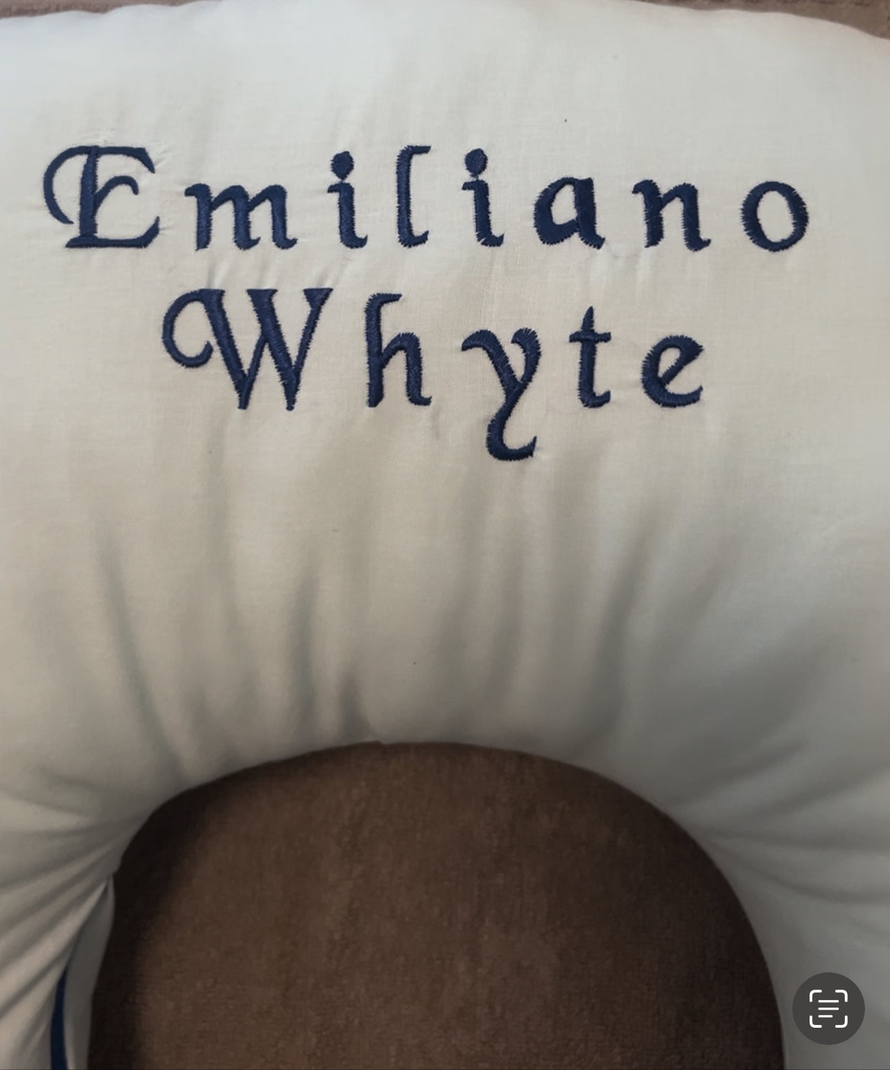 Custom Name Nursing Pillow-One Solid Colour
